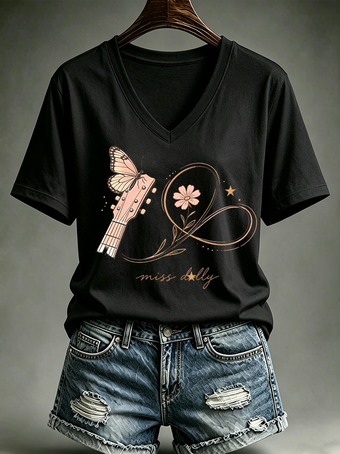 Women'S Commemorative Printed Casual T-Shirt