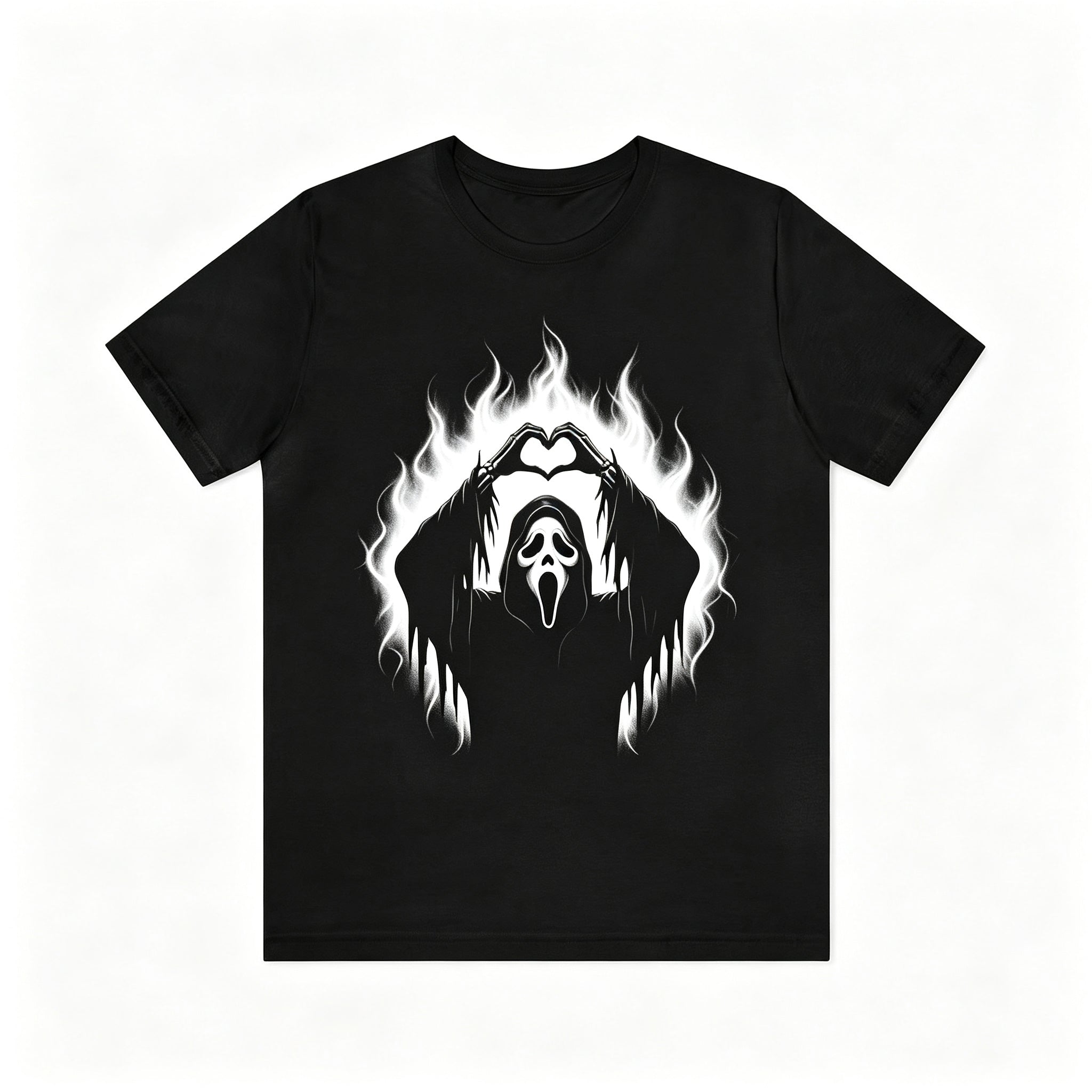 Funny Ghostface Scream Movie Casual Tee