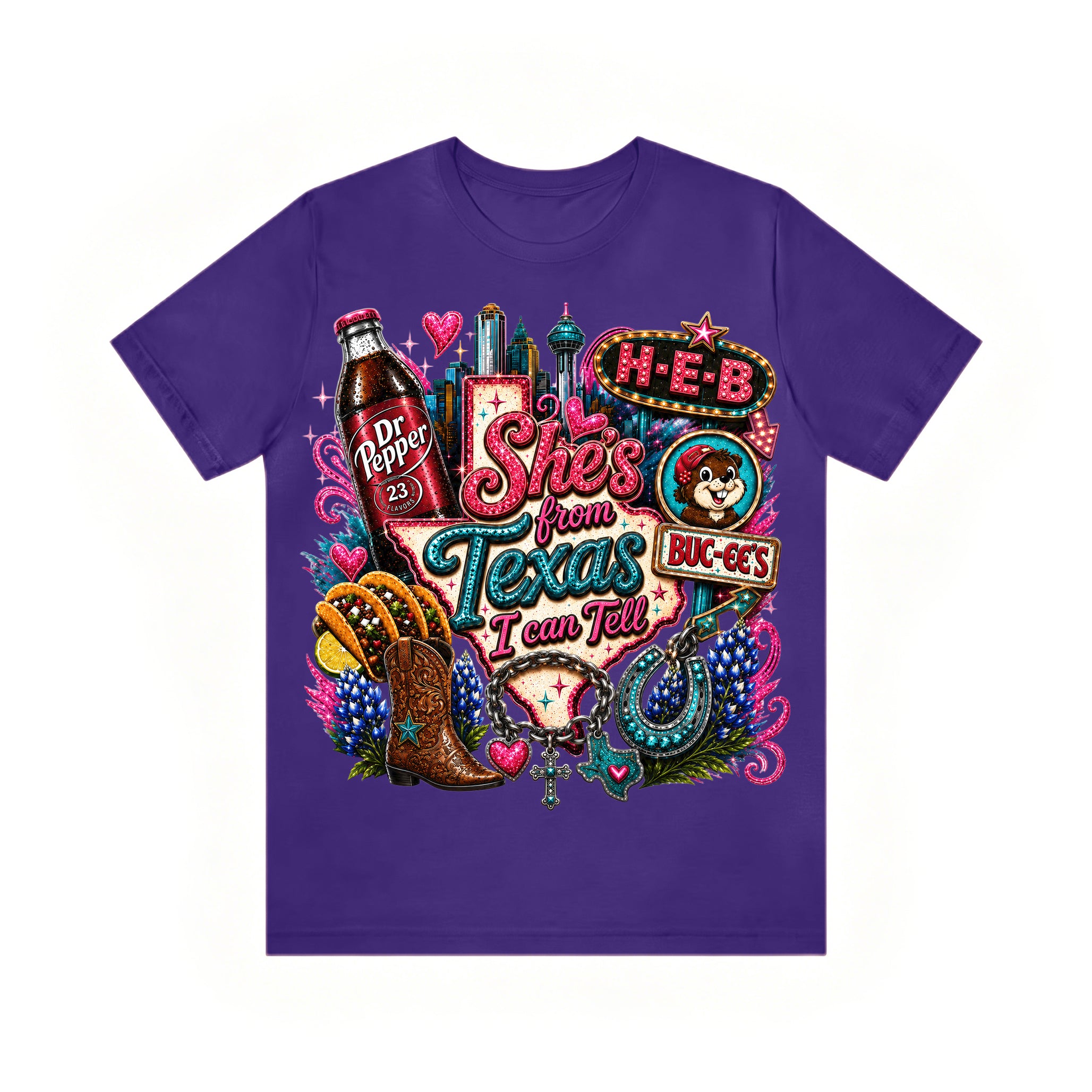 Shes from texas i can tell Unisex T-shirt