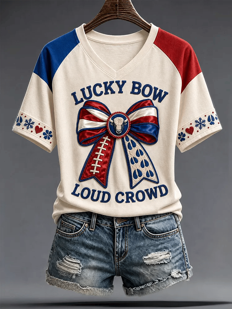 Women's Rugby Lovers Printed Casual Tops