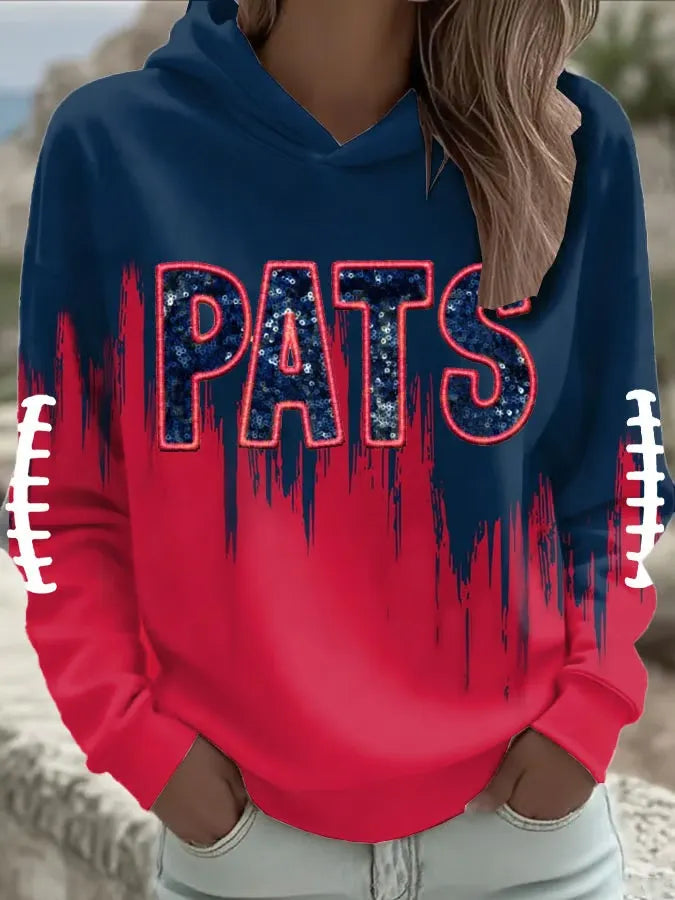 Women's Football Long-Sleeve Hoodies