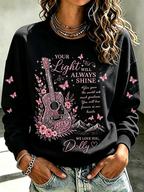 Women'S Country Music Commemorative Pattern Hoodie