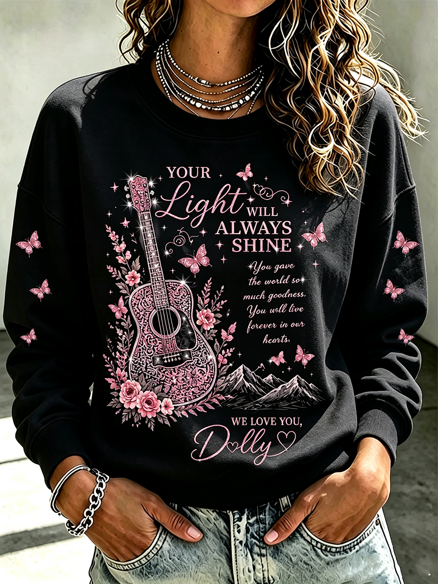 Women'S Country Music Commemorative Pattern Hoodie