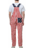 Unisex Retro American Flag Independence Day 250Th Anniversary Edition Classic Print Adjustable Shoulder Strap Strap Pants