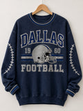 Women'S Football Print Sweatshirt