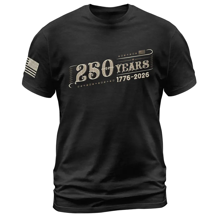250 Years Independence Anniversary T-Shirt – 1776–2026 Vintage America