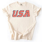 Unisex Vintage USA Tee. Patriotic July 4th Red, White and Blue.