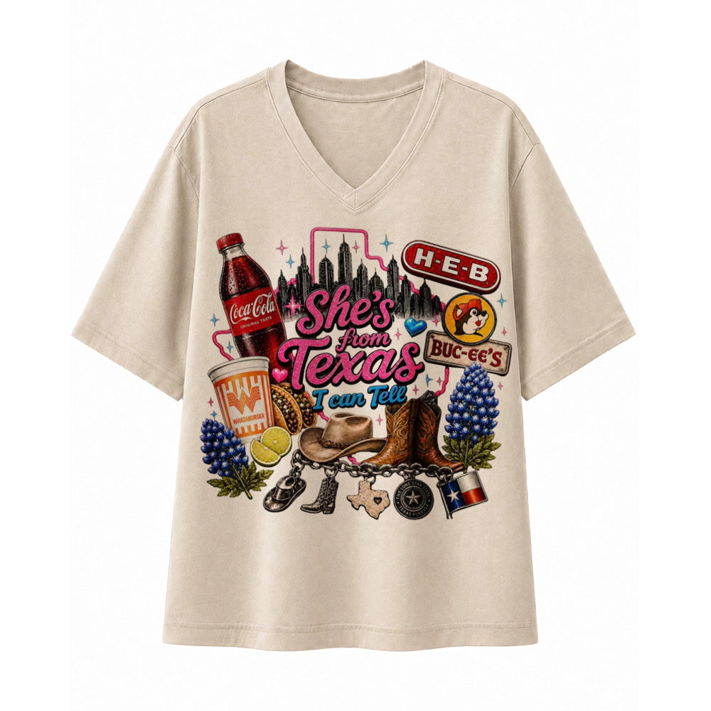 She's From Texas I Can Tell Vintage Lone Star T-shirt