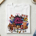 She's From Texas I Can Tell  Western Cowgirl T-shirt Texas Lover Gift