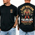 Sho' Nuff's Gym Double‑Sided Print T‑Shirt Retro Movie Graphic Tee