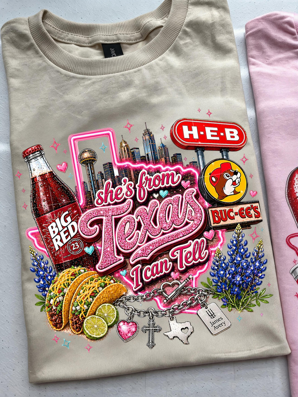 She's From Texas I Can Tell Unisex Travel T-shirt