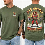 Sho' Nuff's Gym Double‑Sided Print T‑Shirt Retro Movie Graphic Tee