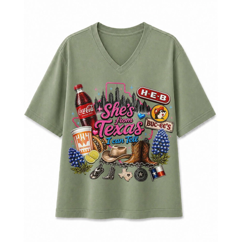 She's From Texas I Can Tell Vintage Lone Star T-shirt