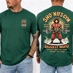 Sho' Nuff's Gym Double‑Sided Print T‑Shirt Retro Movie Graphic Tee
