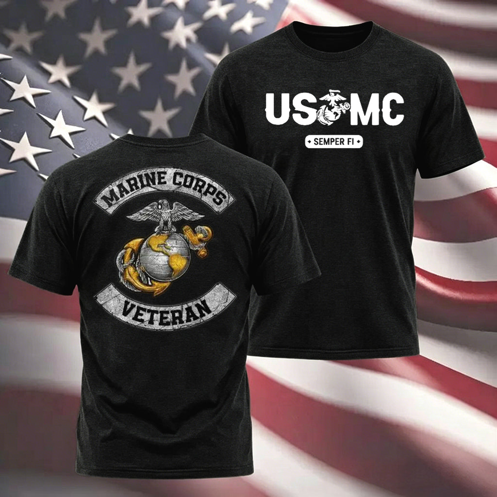 USMC Shirt - Soft Cotton Poly Blend Tee