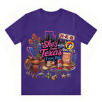 She's From Texas I Can Tell  Western Cowgirl T-shirt Texas Lover Gift