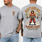 Sho' Nuff's Gym Double‑Sided Print T‑Shirt Retro Movie Graphic Tee