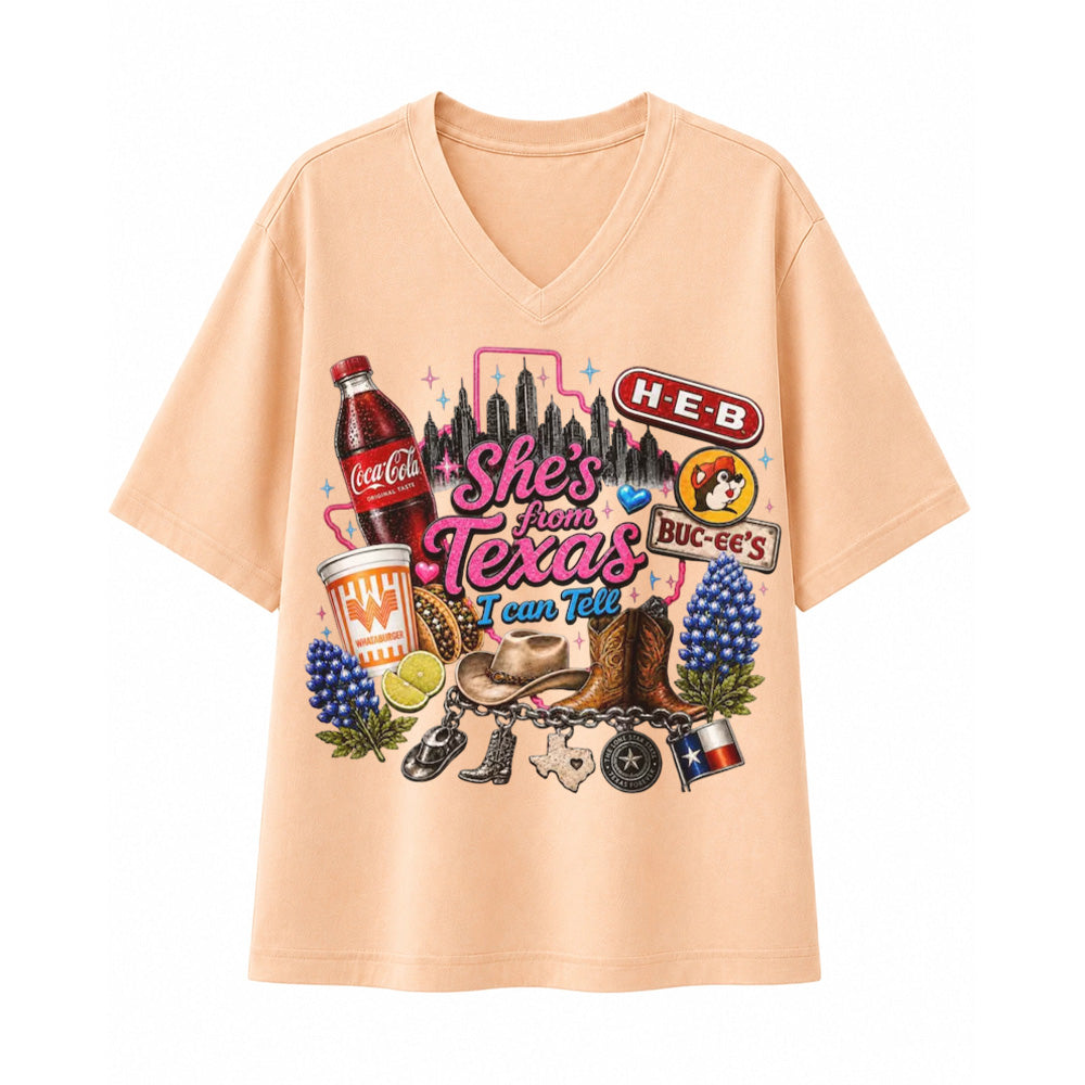 She's From Texas I Can Tell Vintage Lone Star T-shirt