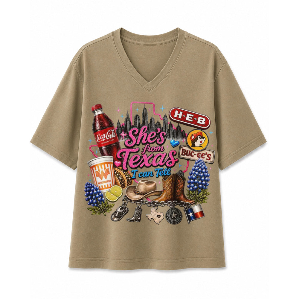 She's From Texas I Can Tell Vintage Lone Star T-shirt