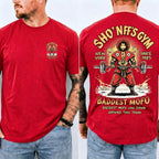 Sho' Nuff's Gym Double‑Sided Print T‑Shirt Retro Movie Graphic Tee