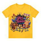She's From Texas I Can Tell  Western Cowgirl T-shirt Texas Lover Gift