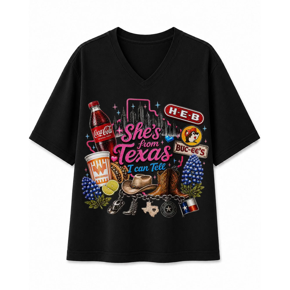 She's From Texas I Can Tell Vintage Lone Star T-shirt