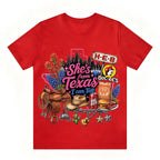 She's From Texas I Can Tell  Western Cowgirl T-shirt Texas Lover Gift
