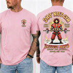Sho' Nuff's Gym Double‑Sided Print T‑Shirt Retro Movie Graphic Tee