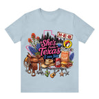 She's From Texas I Can Tell  Western Cowgirl T-shirt Texas Lover Gift