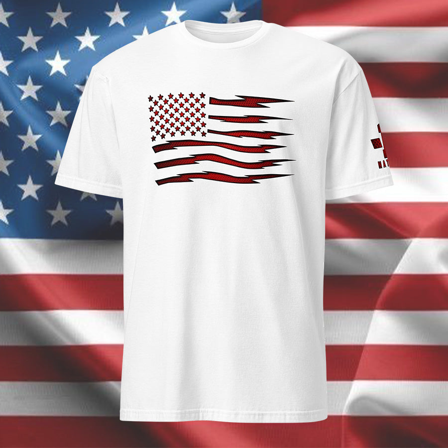 Red Carbon Bolt Onyx American Flag