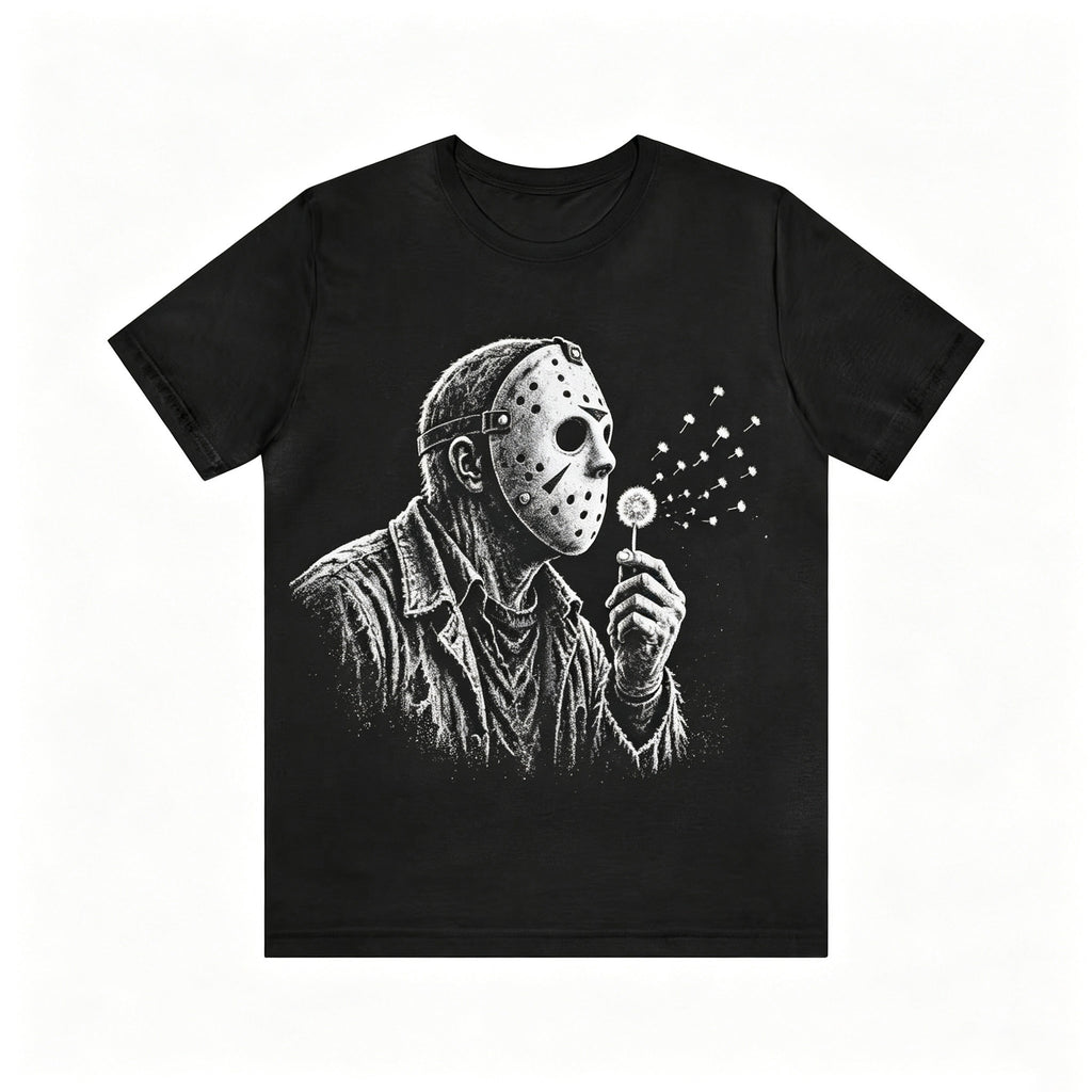 Funny Horror Killer Blowing Dandelion Graphic T‑Shirt