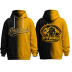 Sporty City Football Graphic Gradient Hoodie