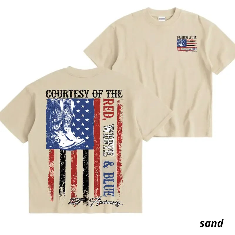 250th Anniversary Western-style Patriotic T-shirt