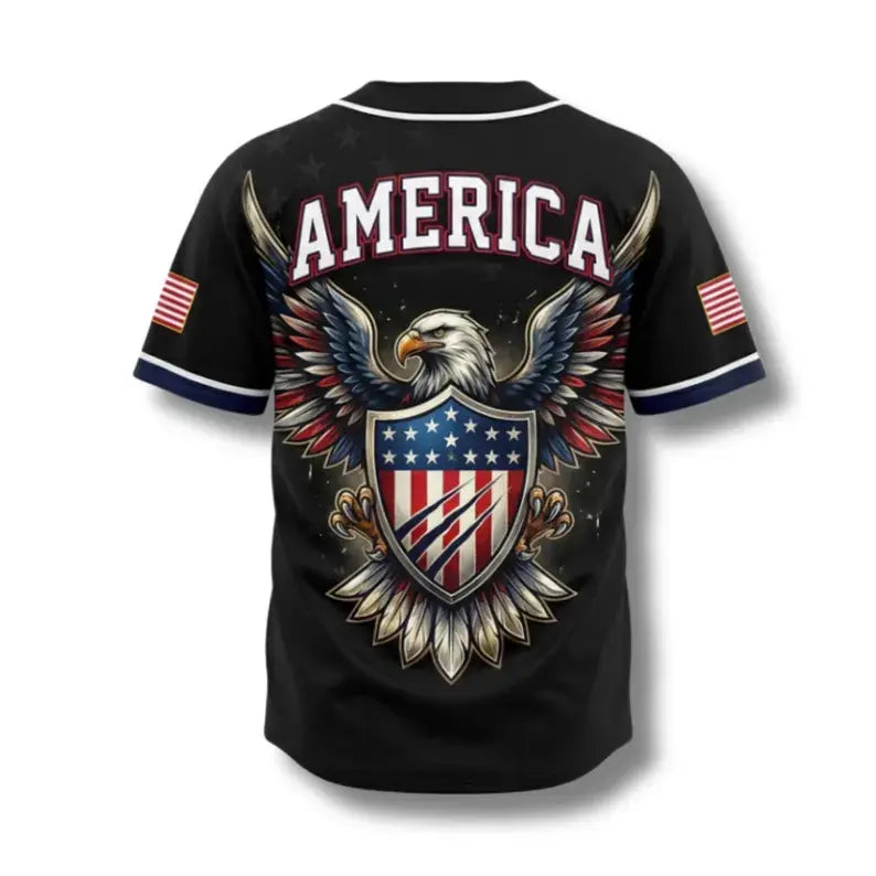 USA Eagle All Over Print Baseball Jersey