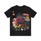 "She's From Texas I Can Tell" Cuffed-sleeve Texas Residents T-shirt