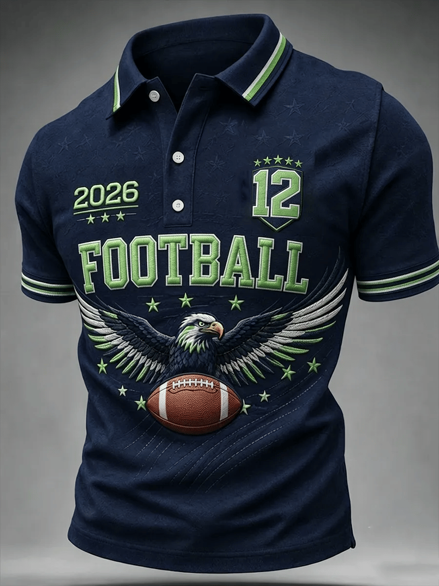 Men's Retro Football  Printing  T-Shirts