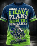 Men's Fashion Seattle Football Fan T-Shirt