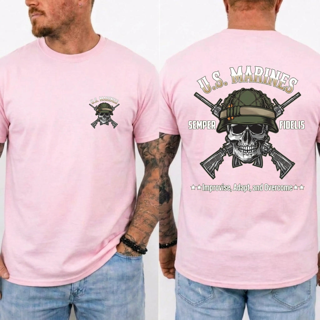 US Marines Skull Rifle T-Shirt