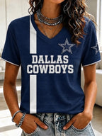 Women's Casual Football   Print T-Shirt