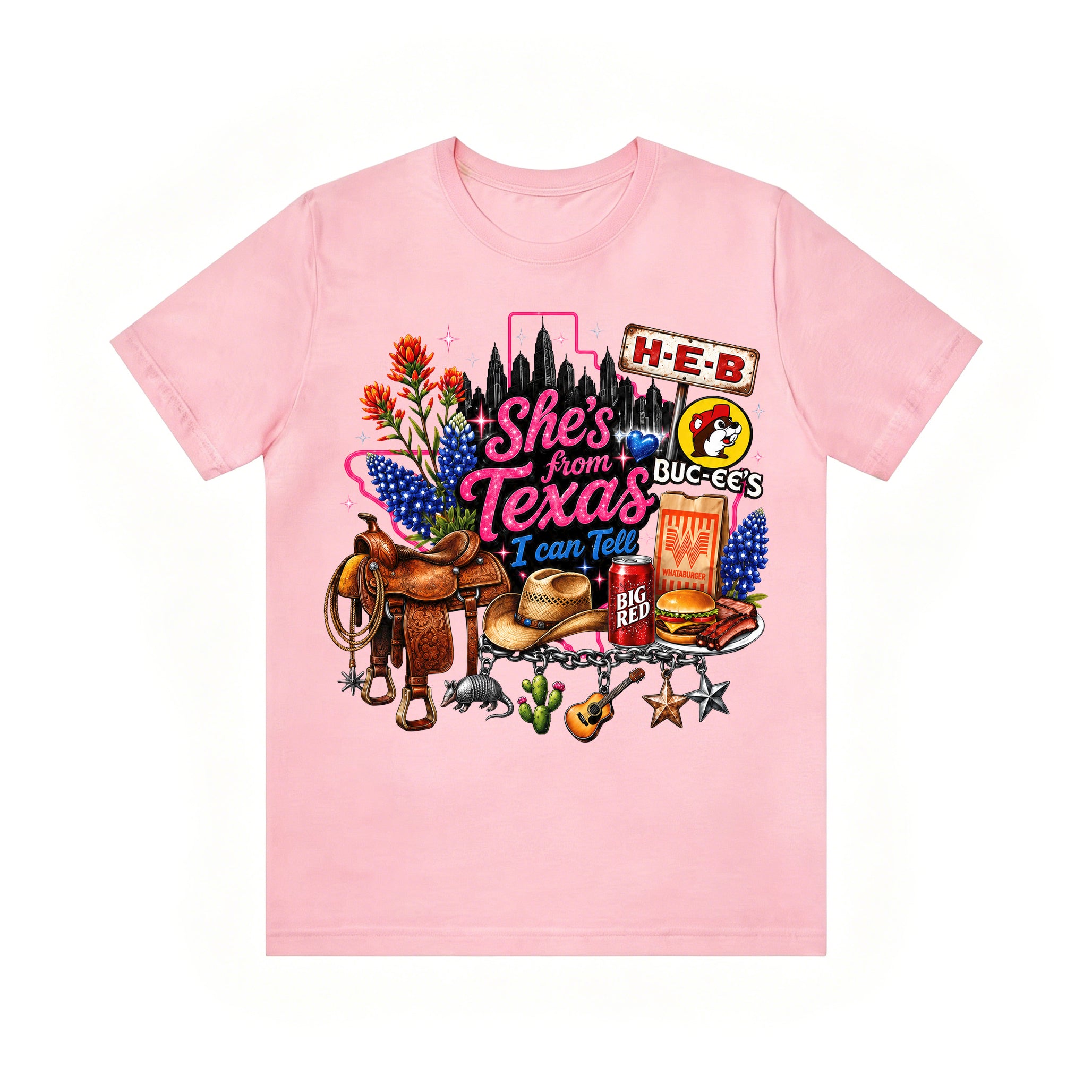 She's from Texas I Can Tell State Pride Girls  T-Shirt