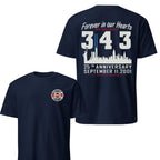 9/11 25th Anniversary Memorial Shirt — Honor 343 FDNY Heroes