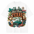 She’s From Texas” Vintage Wash Graphic Tee