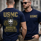 USMC Semper Fi Skull Shirt
