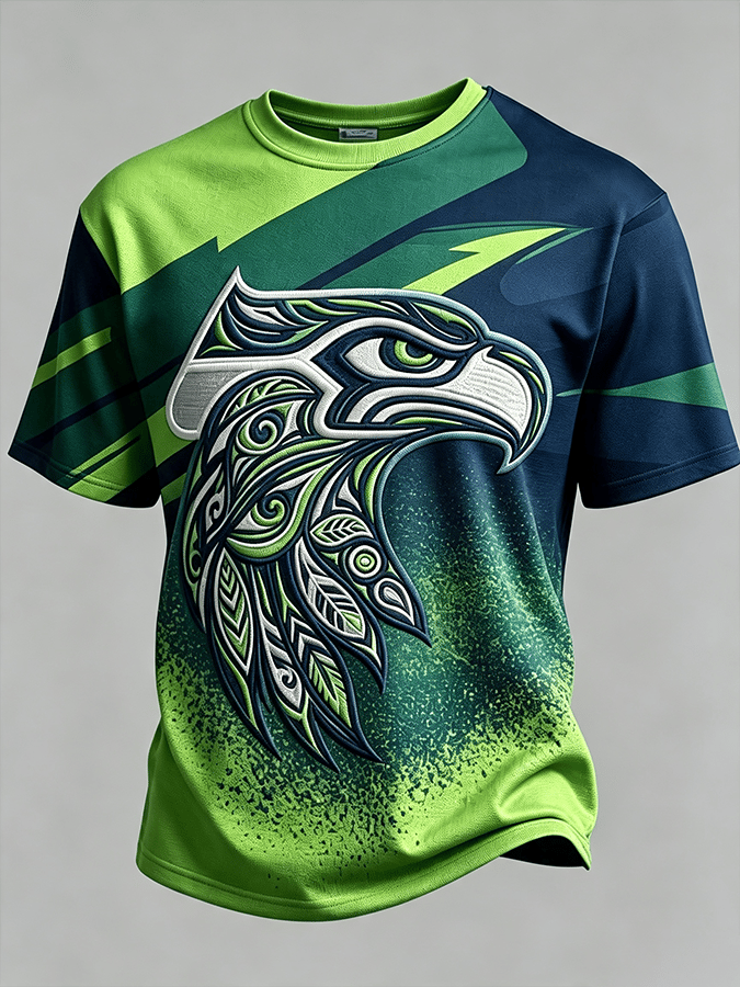 Men's Rugby Lovers Printed Short-sleeved T-shirt