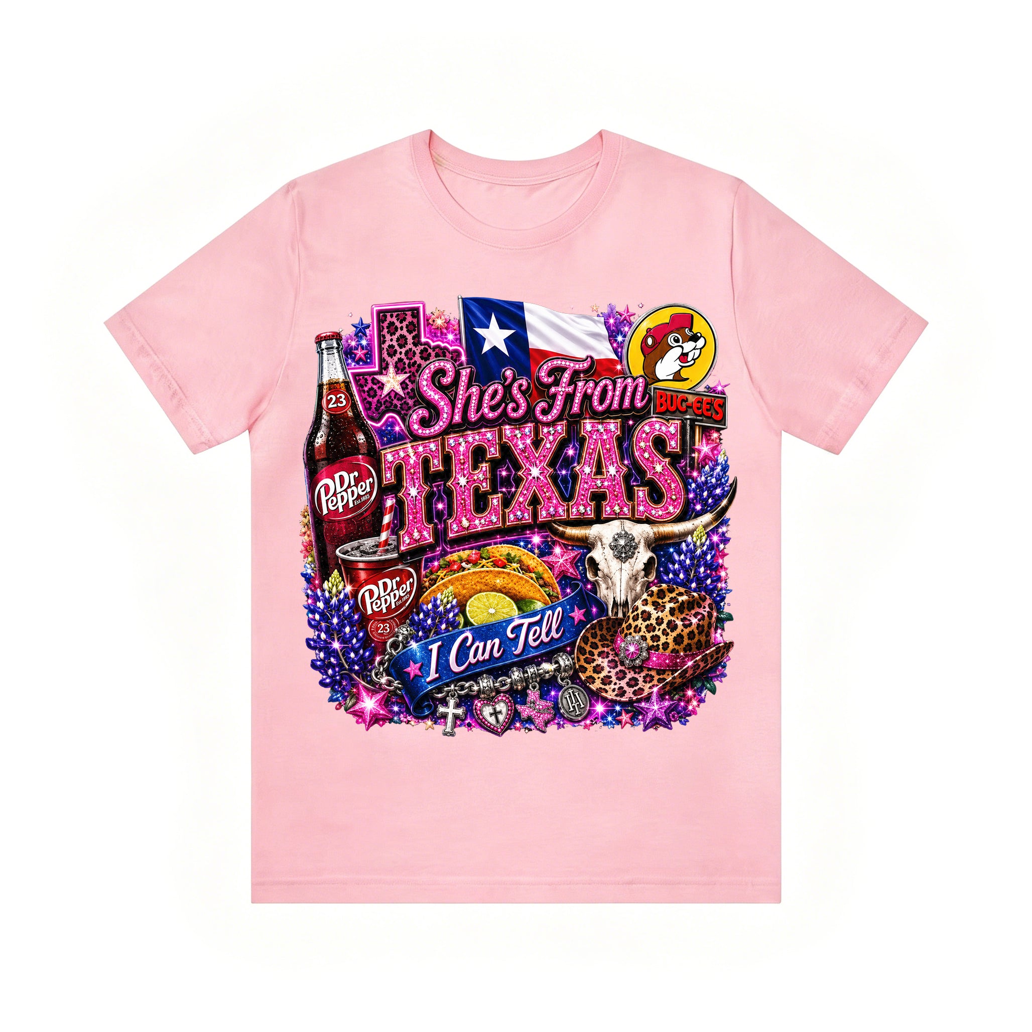 Shes from texas i can tell Unisex T-shirt