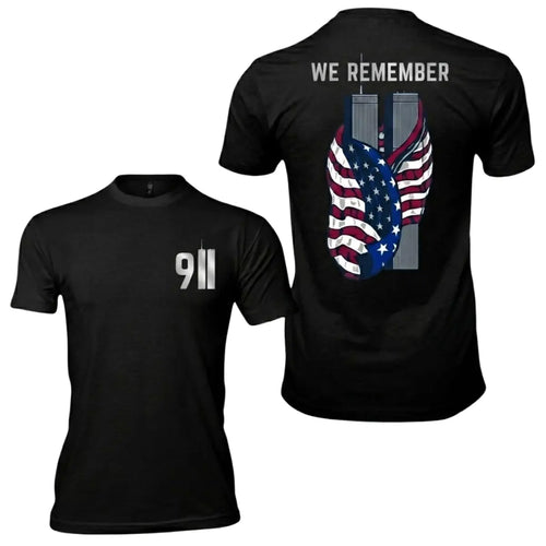 9/11 We Remember Twin Towers Tee - Patriotic Never Forget Shirt