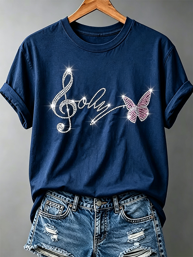 Women'S Commemorative Printed Casual T-Shirt