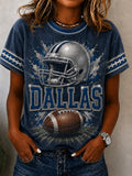 Women's Football Print T-shirt