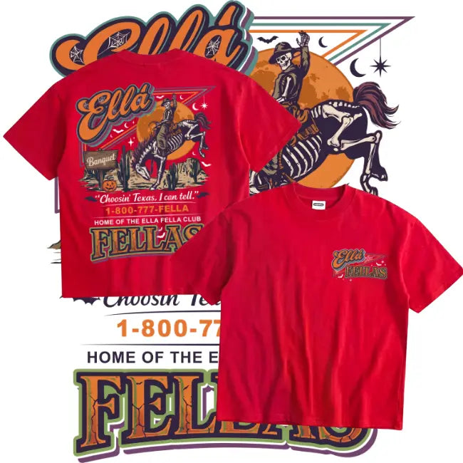 Retro 1-800-777-FELLA - Halloween Tee