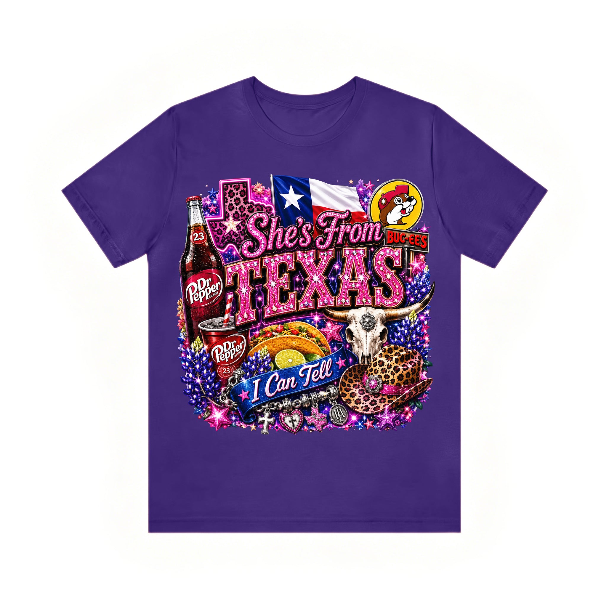Shes from texas i can tell Unisex T-shirt